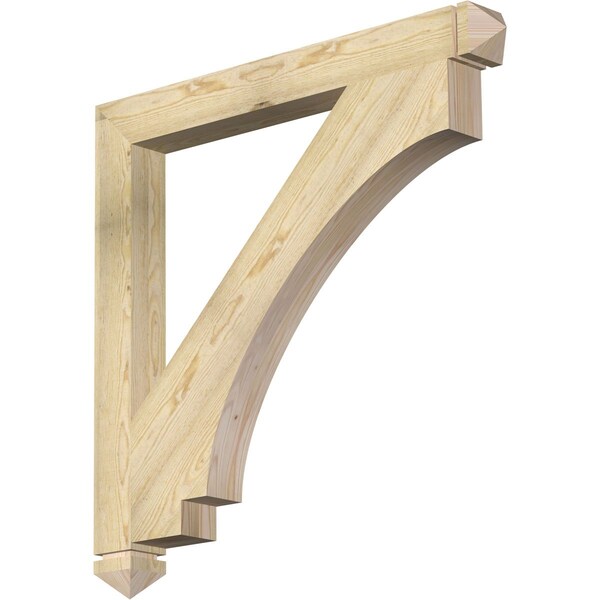 Ekena Millwork Imperial Arts & Crafts Rough Sawn Bracket, Douglas Fir, 4"W x 40"D x 40"H BKT04X40X40IMP03RDF - main